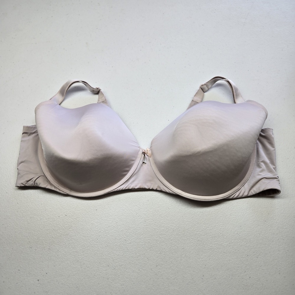 Torrid Curve‎ Women Bra 44DD Beige T Shirt Underwired Strap Adjustable